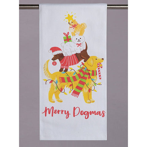 Merry Dogmas Kitchen Towel