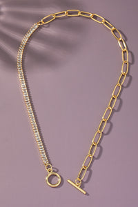 Crystal Mixed Chain Necklace