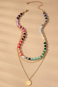 Colorful Bead Layer Necklace