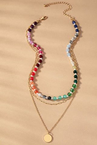 Colorful Bead Layer Necklace