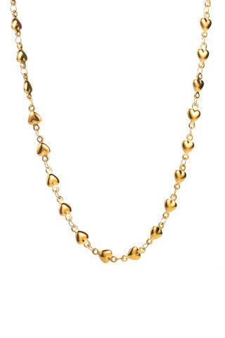 Gold Multi Heart Necklace