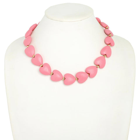 Pink Multi Heart Necklace