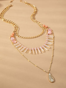 Rose Quartz Pendant Necklace