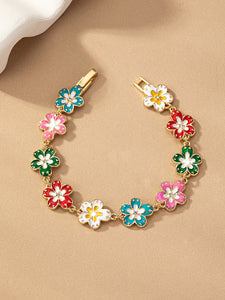 Colorful Flower Bracelet