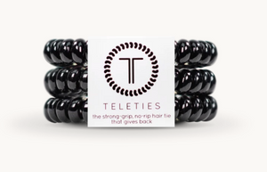 Jet Black Teleties - Small