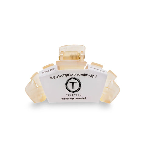 Almond Beige Classic Teletie Hair Clip - Tiny