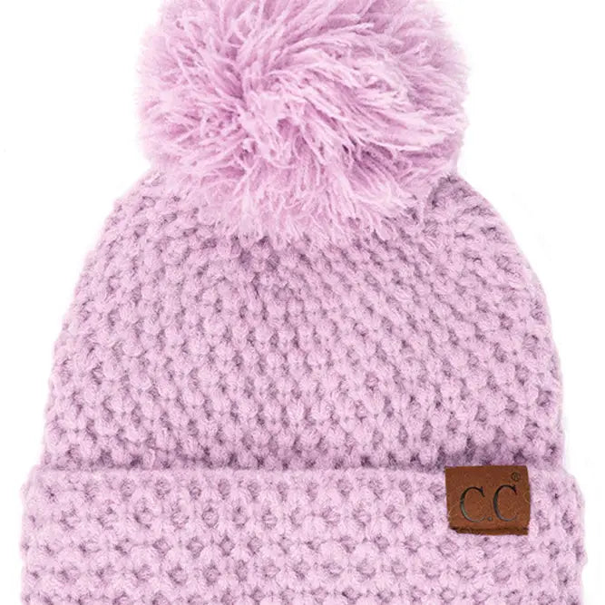 C.C Bee Stitch Beanie - Lavender