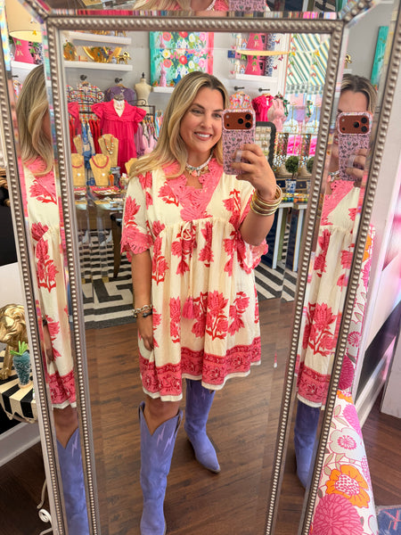 Back Again Dress - Pink