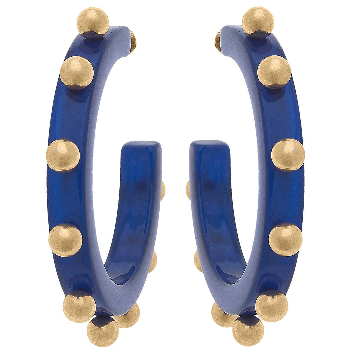 Blue Kelley Studded Earrings - CANVAS