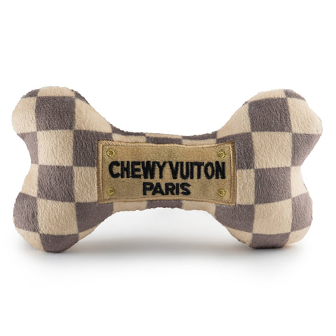 Checker Chewy Vuiton Bone - Large