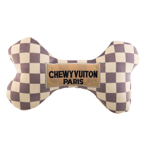 Checker Chewy Vuiton Bone Toy - XL