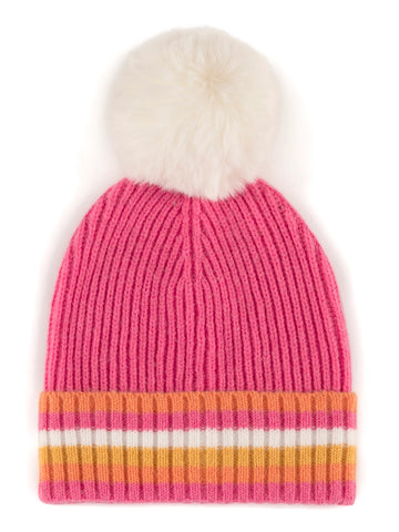 Pink And Orange Beanie