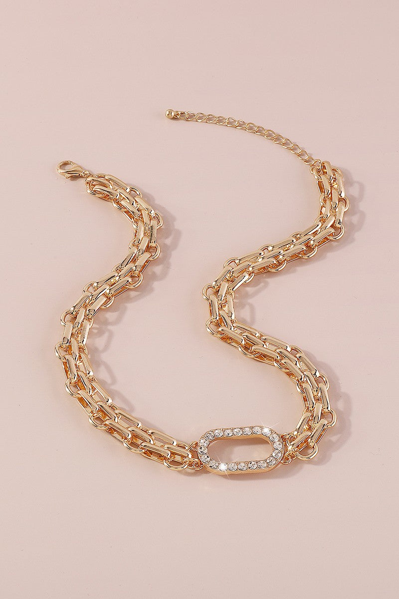 Gold Chunky Chain Necklace
