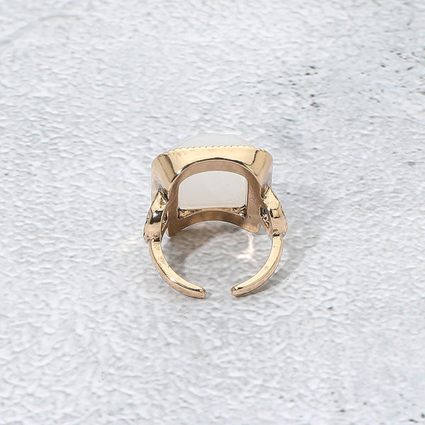 Rectangle Stone Statement Ring
