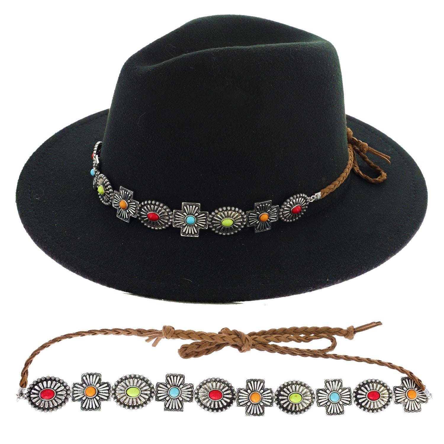 Western Concho Hat Band