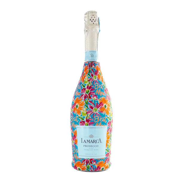 Preppy Floral Best Mom Beau Bottle Wrap