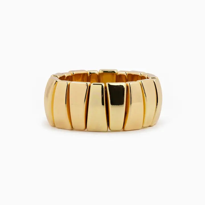 Wide Ribbed Bracelet