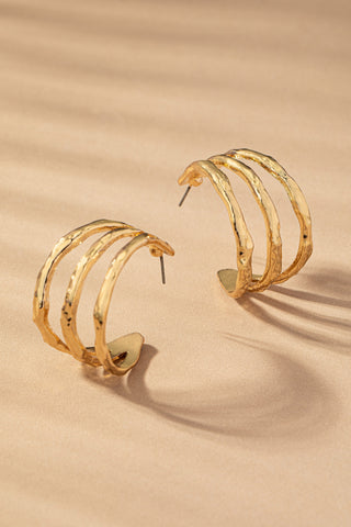 Gold Layer Hoop Earrings