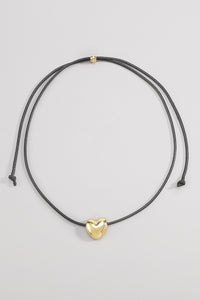 Drawstring Heart Necklace