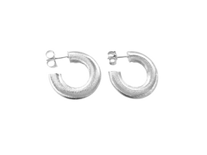 Small Silver Irene Hoops - Sheila Fajl