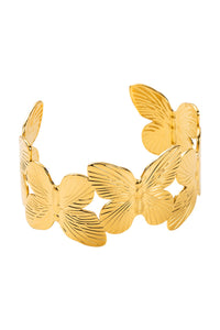Gold Butterfly Cuff Bracelet