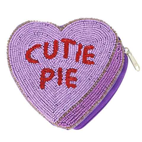 Cutie Pie Conversation Heart Coin Purse