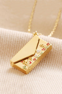 Wild Flower Envelope Necklace