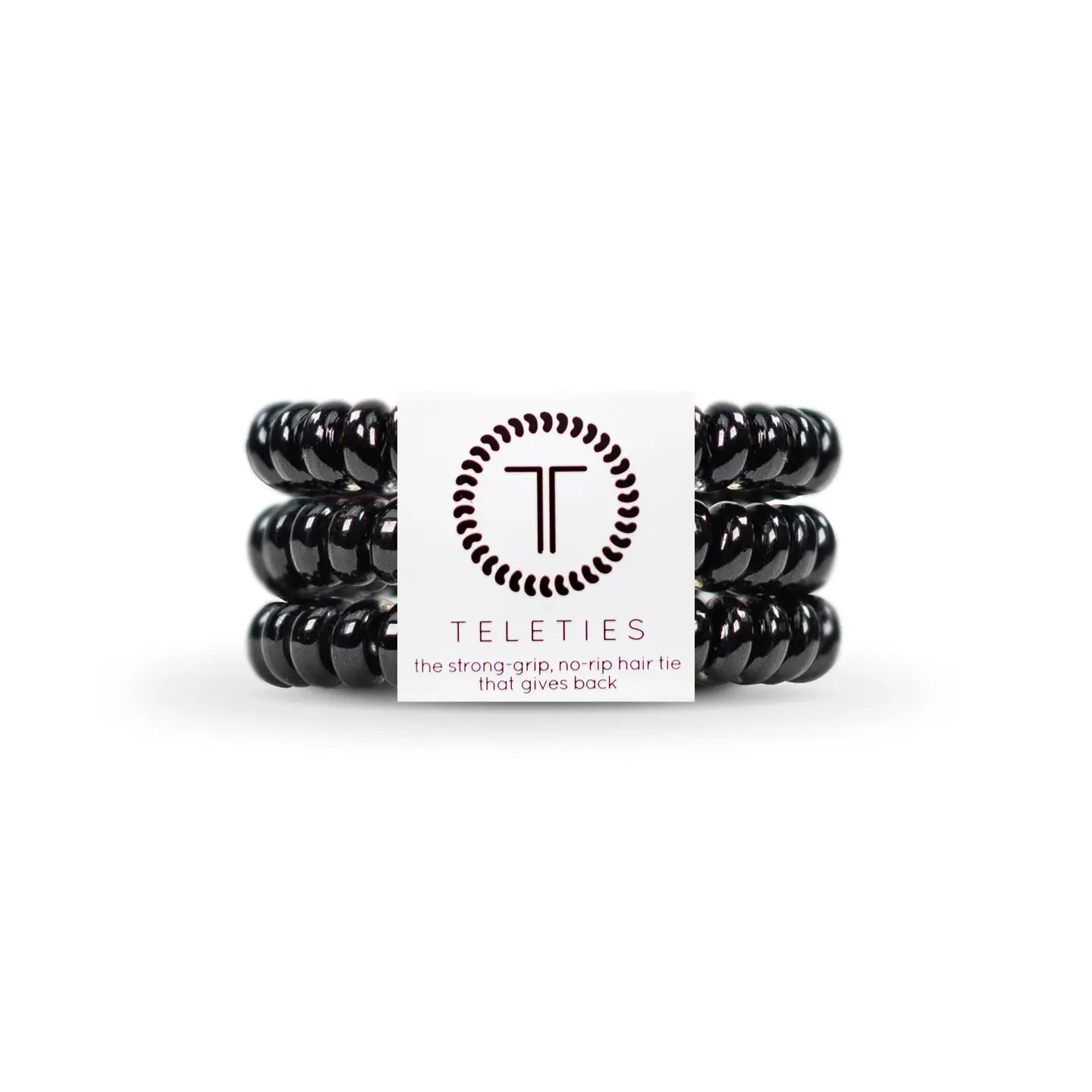 Jet Black Teleties - Small