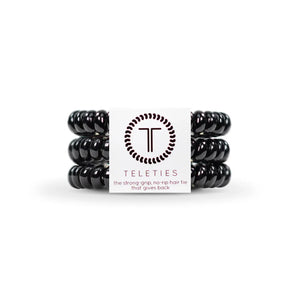 Jet Black Teleties - Small