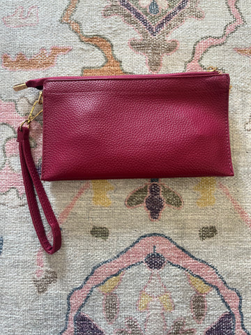 Bailey Dark Fuchsia Crossbody Bag