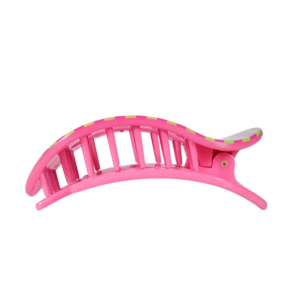 Summer Crush Round Flat Teletie Clip - Large