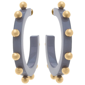 Grey Kelley Studded Earrings - CANVAS