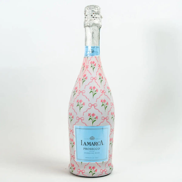 Pink Bows And Blossoms Beau Bottle Wrap