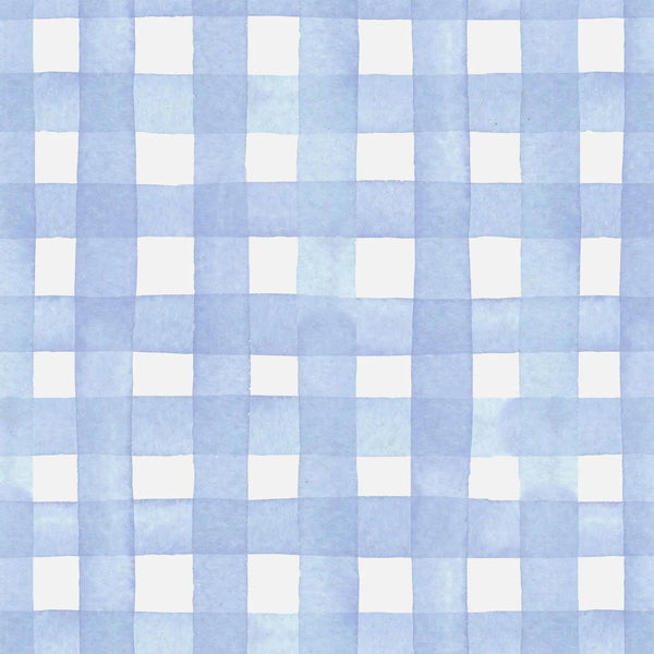 Powder Blue Picnic Gingham Beau Bottle Wrap