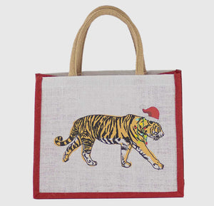 Christmas Tiger Gift Tote