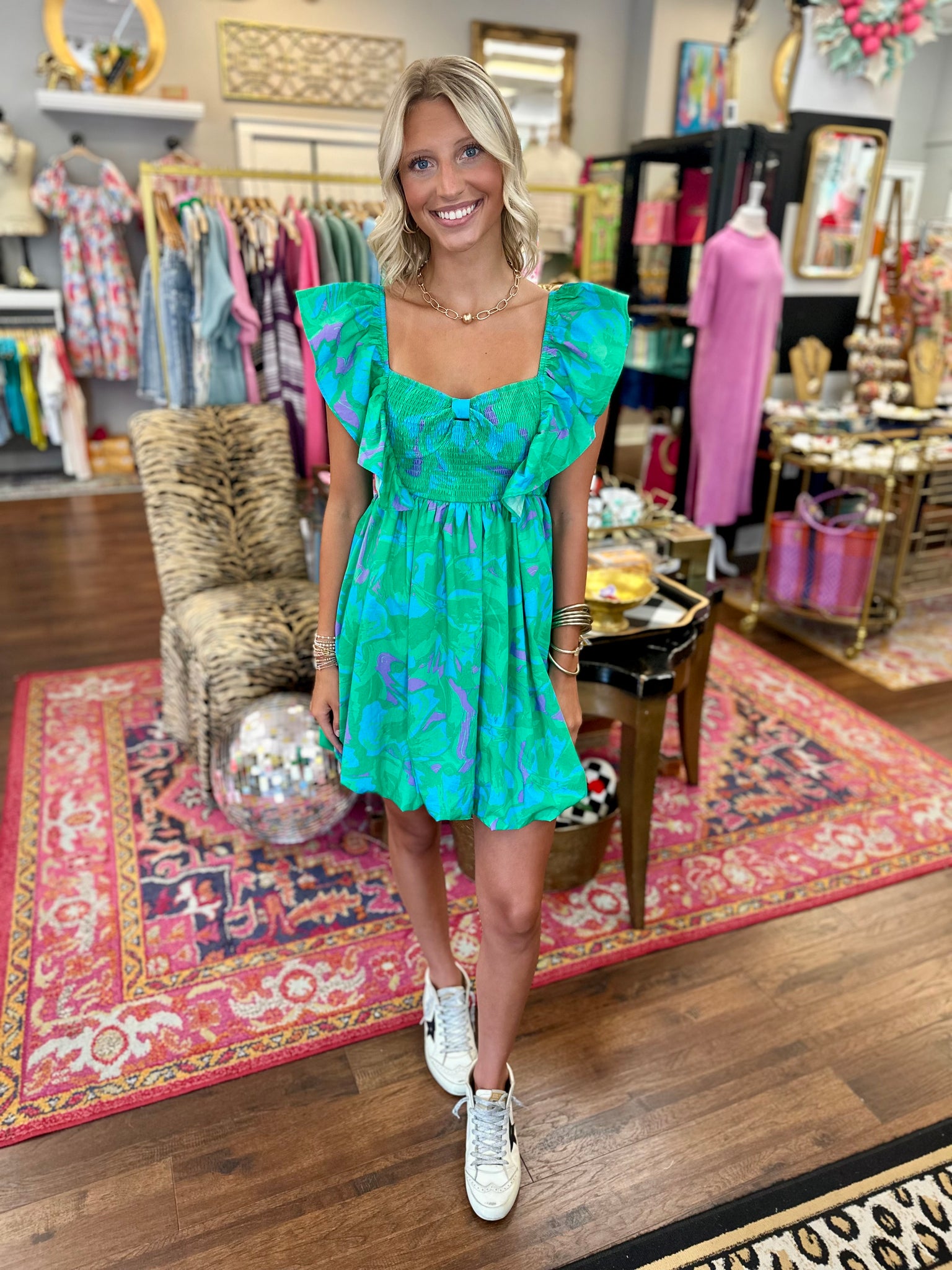 Good Grace Bubble Mini Dress