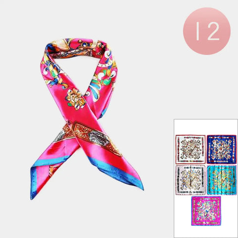 Silk Patterned Scarves