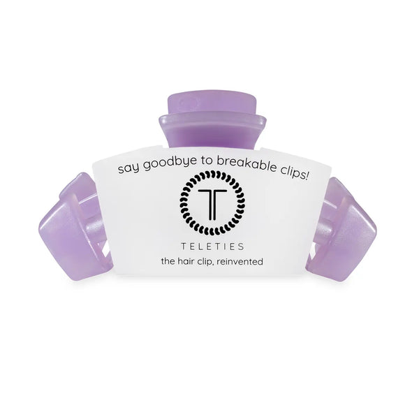 Lavender Mist Splash Classic Teletie Clip - Medium