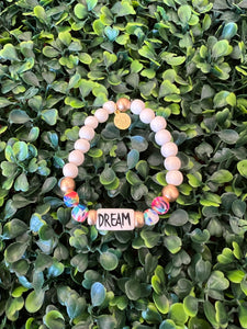 Affirmation Word Abstract Bracelet - Dream