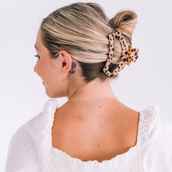 Blonde Tortoise Open Teletie Clip - Large