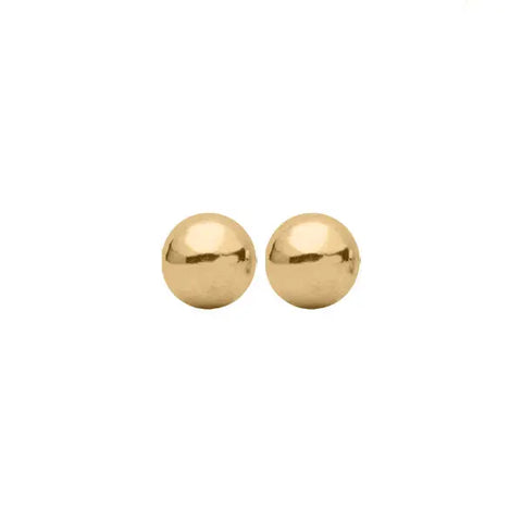 Lilou Sheila Fajl Stud Earrings - Shiny Champagne