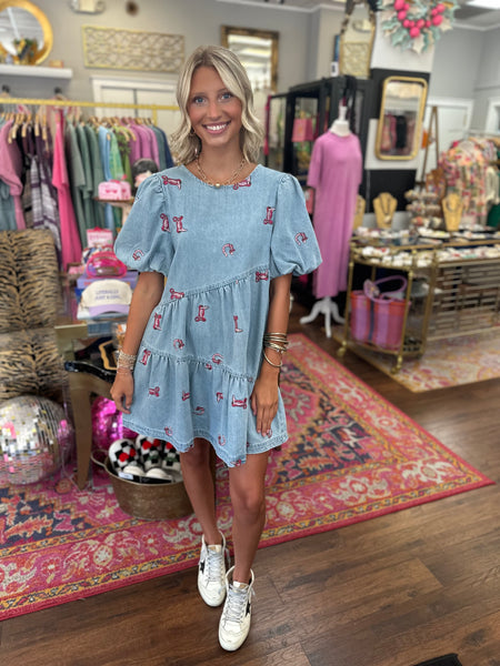 Giddy Up Denim Dress