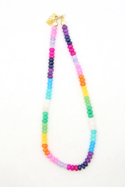 Rainbow Beaded Necklace