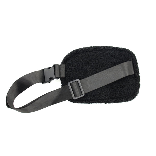 Black Sherpa Belt Bag