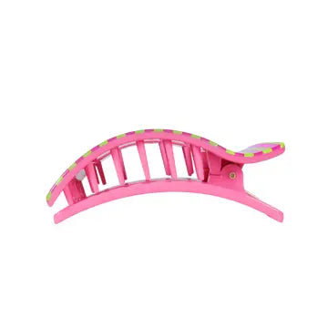 Summer Crush Rectangle Flat Teletie Clip - Large