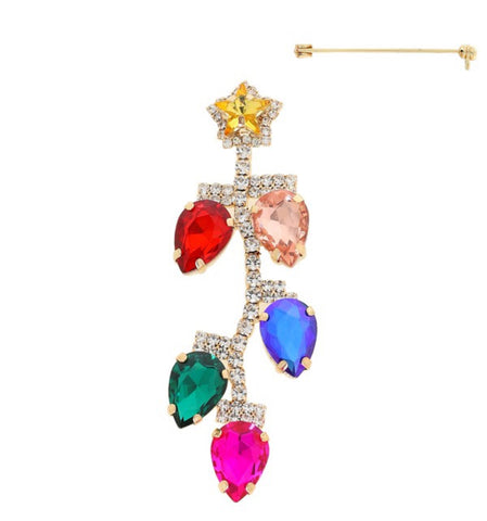 Christmas Lights Brooch