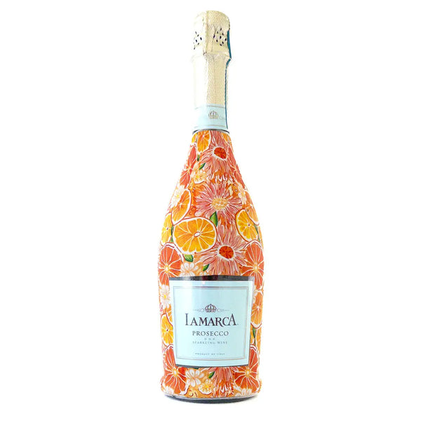 Preppy Watercolor Oranges Beau Bottle Wrap