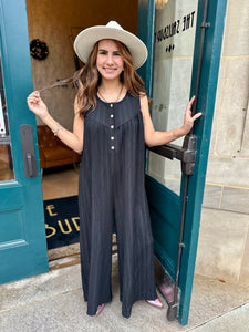 Get to It Jumpsuit - Black