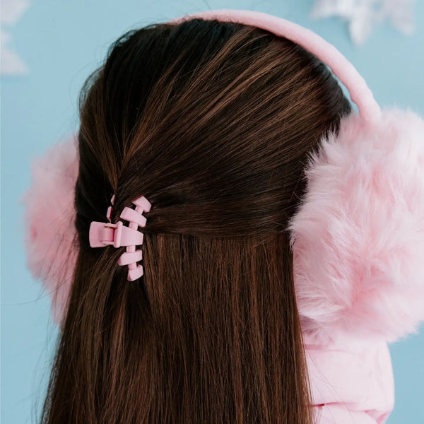 Merry Pinkmas Classic Teletie Hair Clip - Tiny