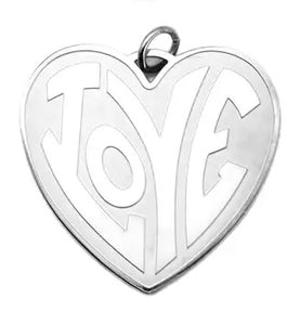 Love Heart Charm - Silver